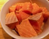Hình bước làm 1 của món Cá Hồi Nướng Sả