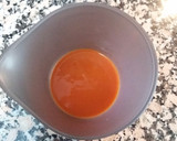 Foto del paso 1 de la receta: Bacalao ahumado con espuma de salmorejo y cerezas de sandía