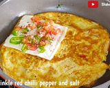 A picture of step 3 of Veg Double Egg And Cheese Sandwich Breakfast Recipe.