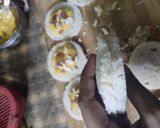 A picture of step 5 of Mango stuffed bread rasmalai.
