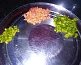 A picture of step 3 of Chilli pasta.