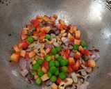 A picture of step 1 of Coconut Milk Pulao.