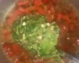 A picture of step 4 of Palak gosht.