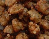 A picture of step 4 of Shingada flour fritters.