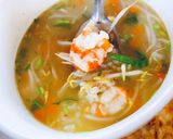 Hình bước làm 5 của món Cháo tôm siêu ngon, nhanh gọn lẹ (cho những ngày cảm thấy ngán ăn và mệt mỏi, cảm lạnh,…)