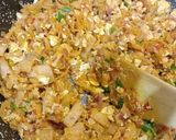 A picture of step 8 of Kothu Chapati.