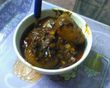 A picture of step 1 of Achari potato korma curry.