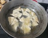 A picture of step 7 of Peri Peri Triangle Mathri.