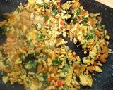 A picture of step 4 of Scrambled Egg,Kale,Parsley Healthy Breakfast #Kitchenwordsearch.