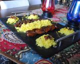 A picture of step 15 of Ardebili Rice Pilaf with milk (Sutti polo)طرز تهیه سوتی پلو اردبیلی.