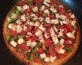 A picture of step 7 of Pan Poha Pizza.