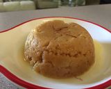 A picture of step 7 of Moong Dal Halwa.