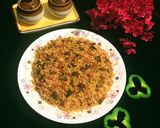 A picture of step 9 of Schezwan Rice.