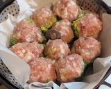 A picture of step 4 of ★ Steamed broccoli meat ball ★.
