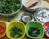 A picture of step 1 of Dal palak/ Lentils with Spinach.