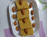 A picture of step 5 of Besan burfi.