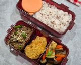 Foto langkah ke 6 dari resep Oseng Terong Tahu Pedas Tanpa Minyak (Diet Food).