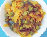A picture of step 4 of Cabbage peas stir fry / Patta Gobhi ki Sabzi.