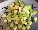 Une image de l'étape 4 de Compote rhubarbe,bananes et orange.