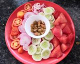 A picture of step 2 of Breakfast Salad.