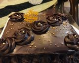 A picture of step 4 of Chocolate Fudge Cake.