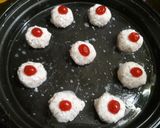 A picture of step 4 of Coconut Macaroons Eggless and Flourless.
