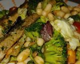 Foto del paso 7 de la receta: Ensalada tibia, brócoli, caballa, alubias