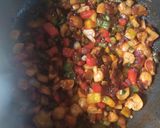 A picture of step 5 of Chilli Mushroom Pasta.
