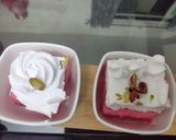 A picture of step 10 of Rose milk cake.