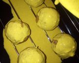 A picture of step 7 of Beans balls.