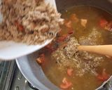 A picture of step 4 of Pulao In Leftover Chicken Yakhni.