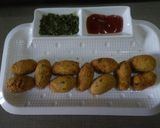 A picture of step 6 of Spicy Leftover Rice Nuggets.