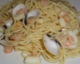 Foto del paso 10 de la receta Espaguetis marineros con salsa de setas
