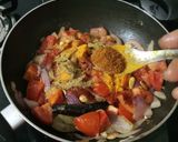 A picture of step 7 of Shahi Paneer.