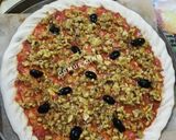 Une image de l'étape 1 de Pizza aux poulet hachée.