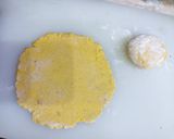 A picture of step 2 of Makki ki Roti.