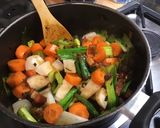 Une image de l'étape 16 de Soupe de légumes au lard et jus d'agneau.