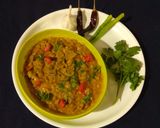 A picture of step 5 of Kathiyawadi vagharelo rotlo.