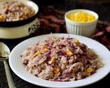 A picture of step 5 of Red cabbage and Sweet corn Pulav: One pot meal.