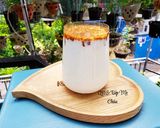 Hình bước làm 2 của món Sinh tố dừa sáp cà phê