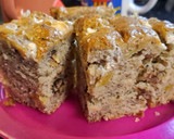 Foto del paso 5 de la receta: Budín de bananas, manzana y nueces sin huevos