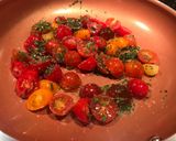A picture of step 1 of Fresh tomato basil pasta.