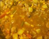 A picture of step 5 of Applesauce and Pork Meatballs Soup.