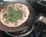 A picture of step 1 of Spinach naan.