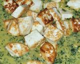 A picture of step 7 of Paneer Methi Chaman.