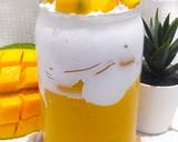 Cara Membuat Smoothies manggo with whipped cream homemade 4