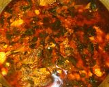 A picture of step 6 of Moringa and egusi soup.