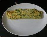 Hình bước làm 3 của món Trứng chiên lá hẹ