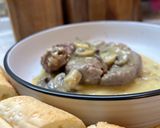 عکس مرحله 6 از دستور خوراک زبان با سس قارچ