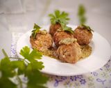 Foto del paso 6 de la receta: Albóndigas de Salmón y Verduras en Salsa Verde